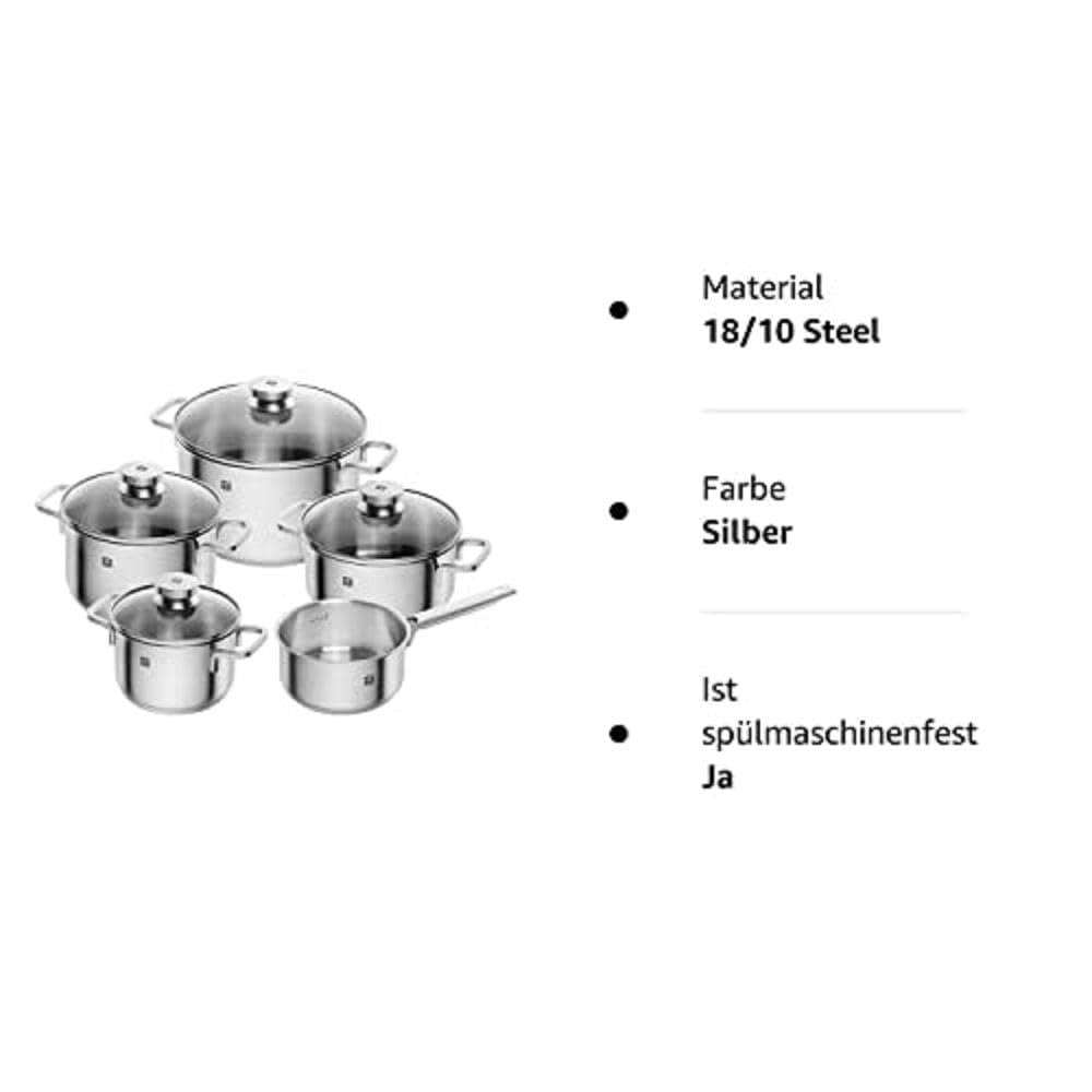 Amazon.com: Zwilling Focus 5-Piece Saucepan Set Glass Lids
